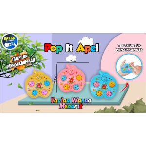 Mainan Popit Apel 2007 - Pop It Mini Murah - Pop It karakter