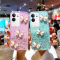 เคสโทรศัพท์Vivo V29 5G เงาผีเสื้อตกแต่งเลื่อมออกแบบนุ่มเคส Vivo V29 5G ฝาครอบโทรศัพท์. 