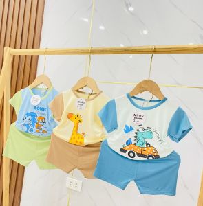 COMBO 3 BỘ NGẮN TAY MINKY MON CHO BÉ TRAI BÉ GÁI FROM TỪ 5KG TỚI 17KG