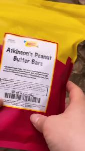 Atkinsons Peanut Butter Candy Bars    1 Pound Bag - Approx. 60 Count    Individually Wrapped