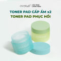 Toner Pad Cấp ẩm sâu, làm sáng da mờ thâm OVERall Hydrating & Brightening Booster 160g/ 60 miếng. 