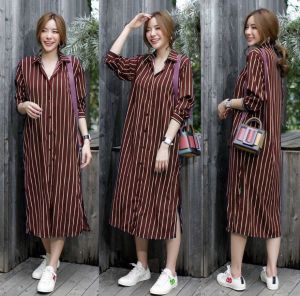 OFFICIAL SM - DRESS ALICE STRIPE / DRESS WANITA / DRESS FASHION / DRESS WANITA BARU / DRESS MURAH / DRESS FASHION WANITA / DRESS KEKINIAN WANITA