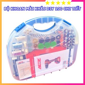 Bộ khoan mài khắc 100 chi tiết ACZ 6058 Malaysia chuyên dụng trong chế tác đồ thủ công đánh bóng bao bền