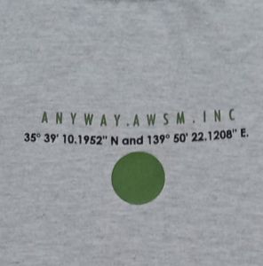 Anyway Kaos Pendek "Maps" Light Misty 714