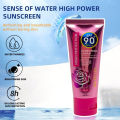 [SET OF 3PCS] 60ml Kiss Facial Tinted Sunscreen Cream SPF90+ High Protection UV PLUS Anti Aging. 