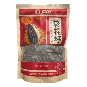 COCO Sunflower Seeds 500g Caramel / Five-Spice Flavor | Crunchy Roasted Seeds Snack Pack | Party Sharing Snacks for Family Friends Office & Movie Night