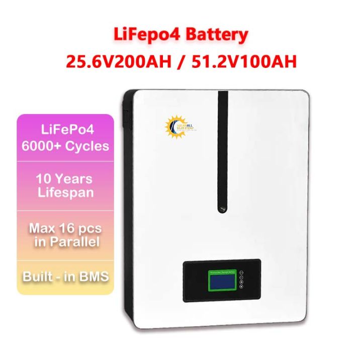 48V 100Ah 200Ah Lifepo4 Battery Pack 51.2V 5KWH 100% Capacity with ...