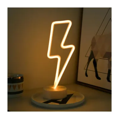 M. Party LED Neon Lightning Novelty Light / Table Lamp