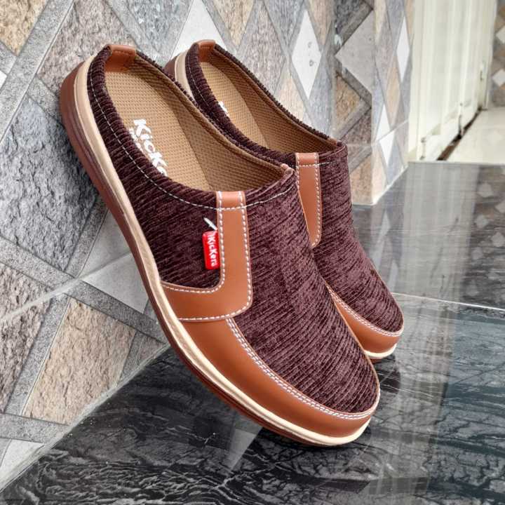 Sepatu selop lofers JNC 11 Rajut Import terbaru