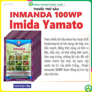 [COMBO 10 GÓI] Thuốc BVTV INMANDA 100WP Hiệu Imida Yamato – Đặc Trừ: Rầy (Gói 100g)
