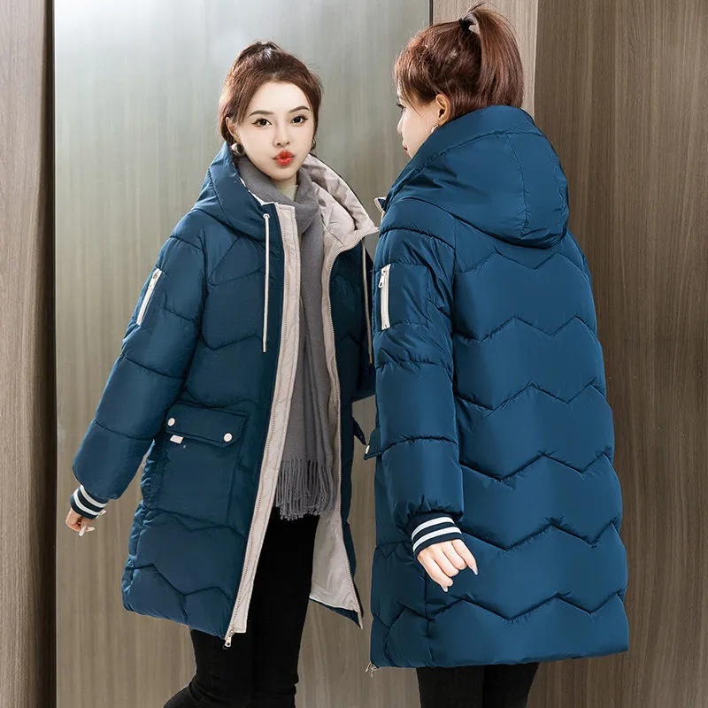 Womens mid length hot sale winter coats