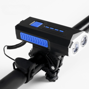 Đèn xe đạp đèn chuông xe đạp thể thao LY22 siêu sáng còi to đèn Led chống nước tặng kèm sạc có hộp đựng