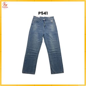 Celana Panjang Wanita Straight Jeans High Waist / Celana Denim Model Lurus HW Longgar Straig CF P541