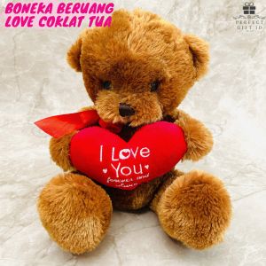 Boneka Beruang Hati / Boneka Beruang Valentine