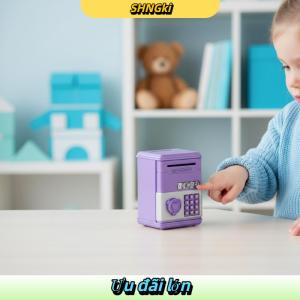 SHNGki Cô Gái Nhỏ Con Heo Đất Ngân Hàng Dễ Thương Trái Tim Tiền Tiết Kiệm Hộp Trẻ Em Đồng Xu Lưu Trữ Sáng Tạo Giáo Dục Đồ Chơi Cho Nhà Quà Tặng Sử Dụng