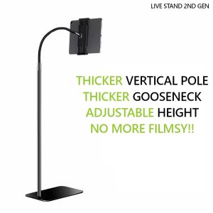 [SG] Tablet / Phone Live Broadcast Holder Stand Thick Adjustable Extendable Height Stable Base