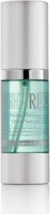 SH-RD Nutra-Therapy Shine Serum. Defrizz. UV + Thermal & Color Protection. Intense Shine and Softness. Prevent + Repair Split Ends. Replenish Moisture