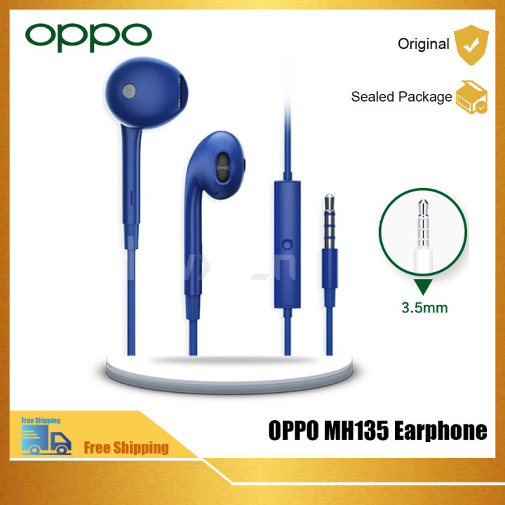 Original OPPO MH135 Headset Built-in Microphone Plug