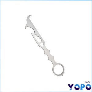 YoPo Multi-Function Car Wrench Stainless Steel Tire Stone Remover/Bottle Opener/Emergency Window Breaker