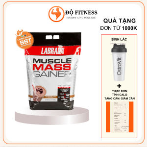 Muscle Mass Gainer - Labrada (12LBS) 54 kg Tăng Cân Tăng Cơ Nạc Dành Cho Người Siêu Gầy Phát Triển Cơ Bắp Hiệu Quả tốt