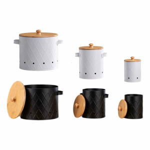 Multipurpose Kitchen Storage Container for Freshness Potatoes Onions and Garlic with Ventilated Designs