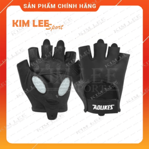 Găng tay tập gym Aolikes hở ngón cao cấp tập gym tập yoga AL - 121