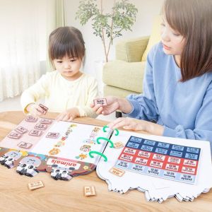 MMLUCK Repeated Pasting Montessori Quiet Busy Book Education Cognition Color Classification Digital Classification Sticker Book Matching Game Paper DIY Paste Material Kit Girls
