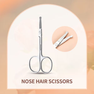 INNEOV Stainless Steel Scissors Beauty Tools Nose Hair Trimmer Eyebrow Trimming Makeup Scissor Beard