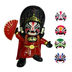 BEIBEI Face Change Opera Face Changing Doll Traditional Sichuan Opera Face Changing Toy Home Decoration 4 Facial Opera Face Makeup Toy Friends Birthday Gifts