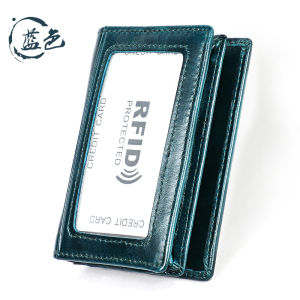 Royal Bagger Genuine Cow Leather Wallet Mens Wallets Card Holders RFID Blocking Anti-theft Fashion Money Clip Bag