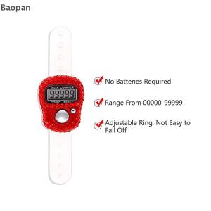 Baopan Electronic Finger Counter Ring Finger Click Portable Resettable Digital Display Counter Golf Count Braided Prayer Accessories