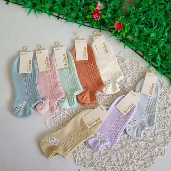Korean Socks 5 pairs/set Candy Color Ankle Foot Socks Lazada PH
