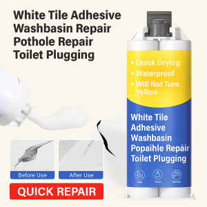Powerful Waterproof Ceramic Repair Glue for Bathroom Sinks  Toilets  and Basins  Eco-Friendly  Waterproof  Moisture-Proof Repair