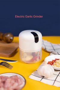 《SG SELLER》Electric Garlic Grinder Kitchen Garlic Pounding Garlic Press Smashing Garlics Machine Mashed Garlic Peel Garlic Automatic Smashing Garlics Garlic Pulling Household Wireless