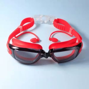 Kính bơi cao cấp người lớn trẻ em chống tia UV có nút bịt tai + tặng kèm bịt mũi