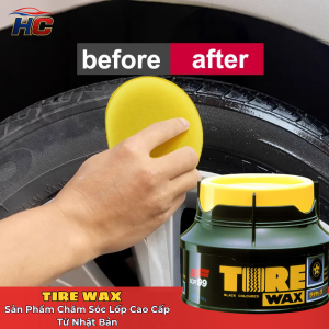 Sáp đen dưỡng lốp xe Soft99 Tire Wax Nhật Bản dưỡng lốp đen bóng lâu phai