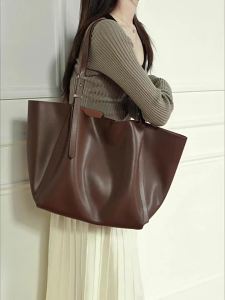 Túi xách nữ da thật dung tích lớn 2026 Túi tote thời trang retro mẫu mới túi mẹ con đeo vai phong cách Hàn Quốc sành điệu