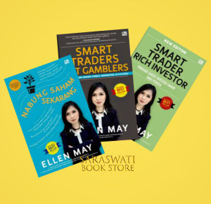 Paket 3 buku Ellen May Smart Trader Investor Nabung Saham Motivasi Investasi