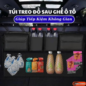 Túi Đựng Đồ Treo Ghế Sau Ô Tô Cao Cấp Dung tích lớn – Nhiều ngăn tiện lợi – Vải Oxford chống thấm nước