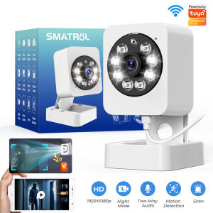 SMATRUL 1080p Camera Tuya Smart Indoor Home Security PIR  Motion Human Detection Camera Wifi Cctv Surveillance Camera