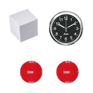 HLINKEY 40mm Car Clock Upgrade Luminous Automobiles Internal Mini Digital Clock Quartz Mechanical Watch Auto Ornament