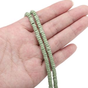 4mm Natural Lava Stone Chips Beads Loose Space Beads for DIY Bracelet Necklace Jewelry Making Beads 16" 40cm