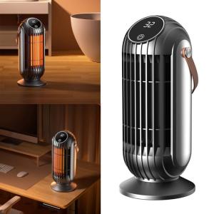 เครื่องอุ่นพื้นที่ประหยัดประหยัดพลังงานเครื่องทำน้ำอุ่นไฟฟ้าในห้องน้ำฮีตเตอร์เซรามิก PTC แนวตั้ง1500W ใช้ในบ้านสำนักงาน