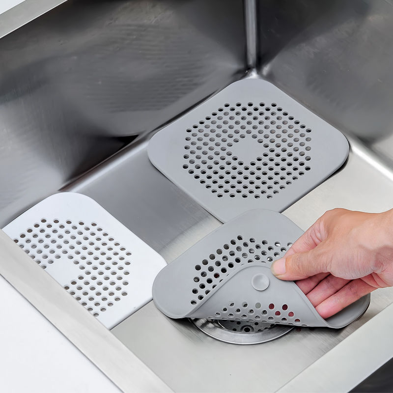 Kitchen Sink Anti-clogging Silicone Floor Drain Cover Bathroom Drain Drain Hair Filter Drain Screen