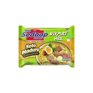 Mie Sedaap Kuah Rasa Soto Madura Dengan Bubuk Kress Daun Jeruk