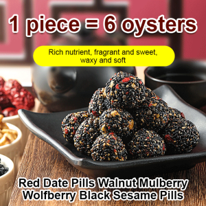 [100% Genuine] 200g Goji Berry and Black Sesame Snacks Cashew Nut Crackers increase energy and health.