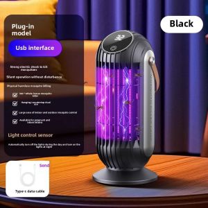 MYL-9 2025ใหม่โคมไฟยุงควบคุมด้วยแสงกลางแจ้งโคมไฟยุงไฟฟ้าช็อต USB เครื่องไล่ยุงในบ้านในร่ม