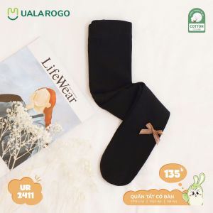 Quần tất cho bé Ualarogo 1-6 tuổi vải Cotton Ceiling ấm áp co giãn mềm mịn thoáng khí có bàn 2411