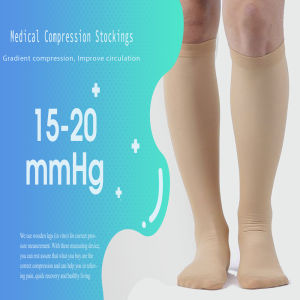 +MD 15-20 mmHg Medical Compression Socks for Men/Women Lightweight Opaque Knee High Support Stockings-Varicose Vein Swelling