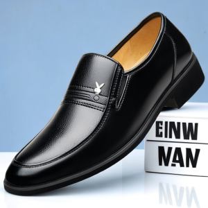 Mens Leather Shoes Black Shoes Business Formal Wear Shoes Casual Soft Leather Shoes School Shoes For Mens